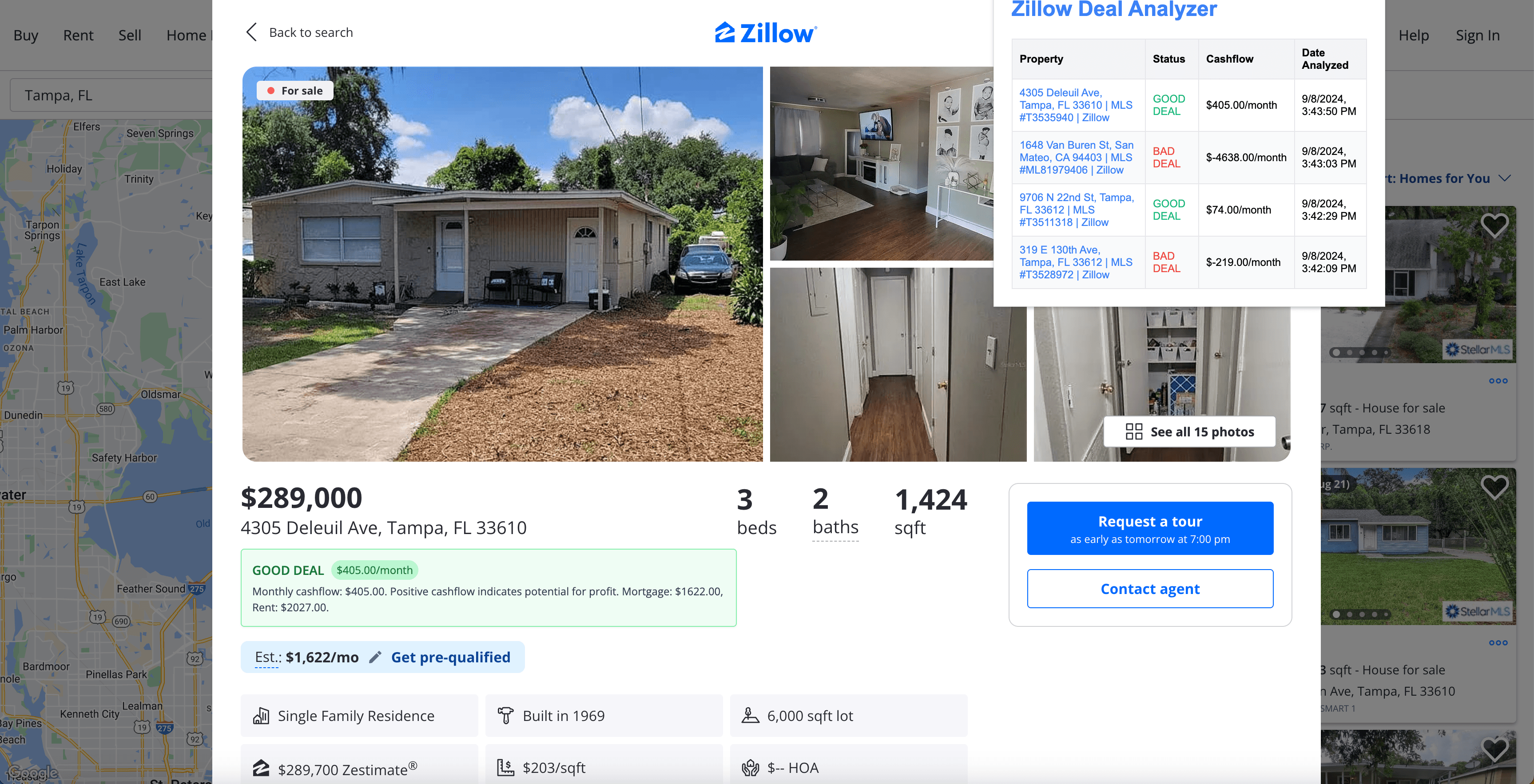 Zillow Listing Analyzer Screenshot